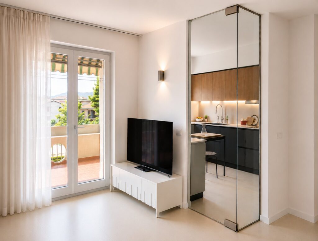 Ristrutturazione appartamento con cucina separata da vetrata – I Love Home La Spezia